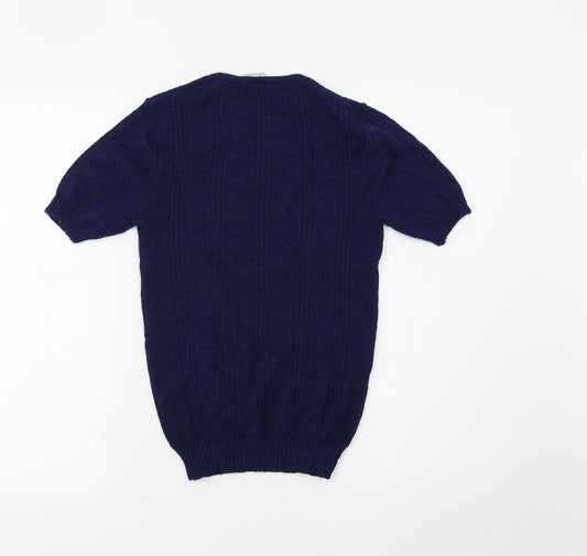 M&S Womens Blue Pullover Jumper Size 14