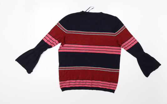Principles Womens Multicoloured Striped Pullover Jumper Size 14