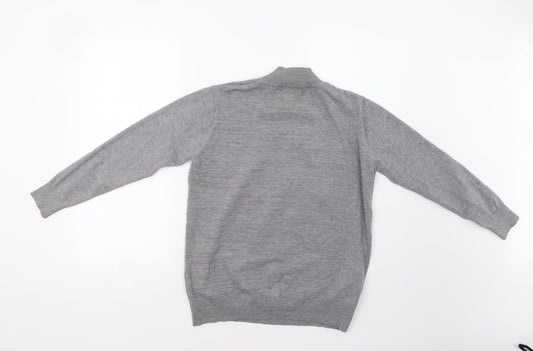 Lian Womens Grey Pullover Jumper Size M - Sequin Detail
