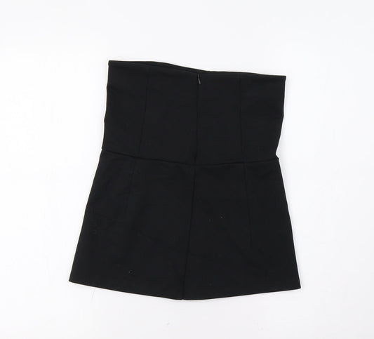 As You Womens Black Basic Blouse Size 10
