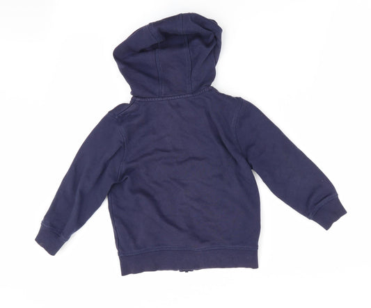 George Boys Blue Full Zip Hoodie Size 3-4 Years
