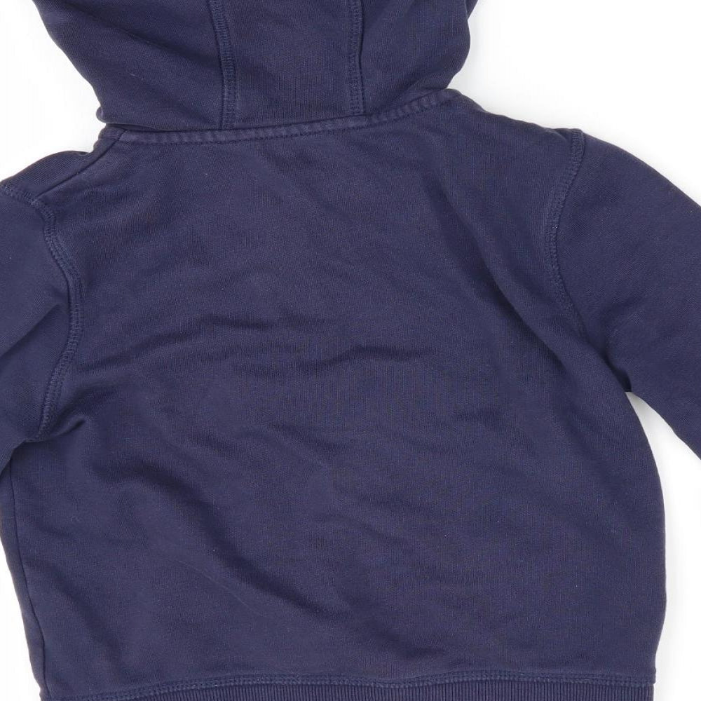 George Boys Blue Full Zip Hoodie Size 3-4 Years