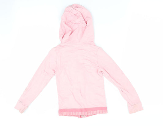 Pineapple Girls Pink Full Zip Hoodie Size 4 Years - Class of 7G