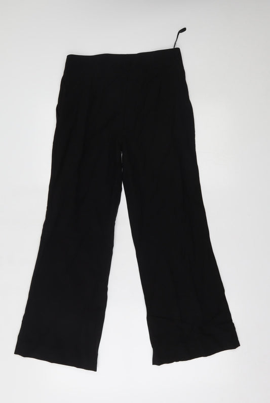 Papaya Womens Black Trousers Size 10 L26 in