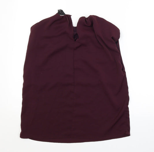 AX Paris Womens Purple Basic Blouse Size 10