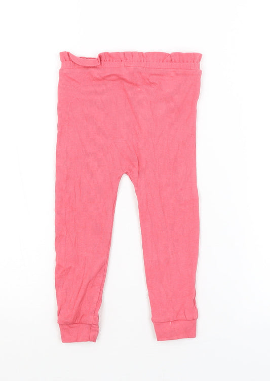 George Girls Pink Jogger Trousers Size 18-24 Months