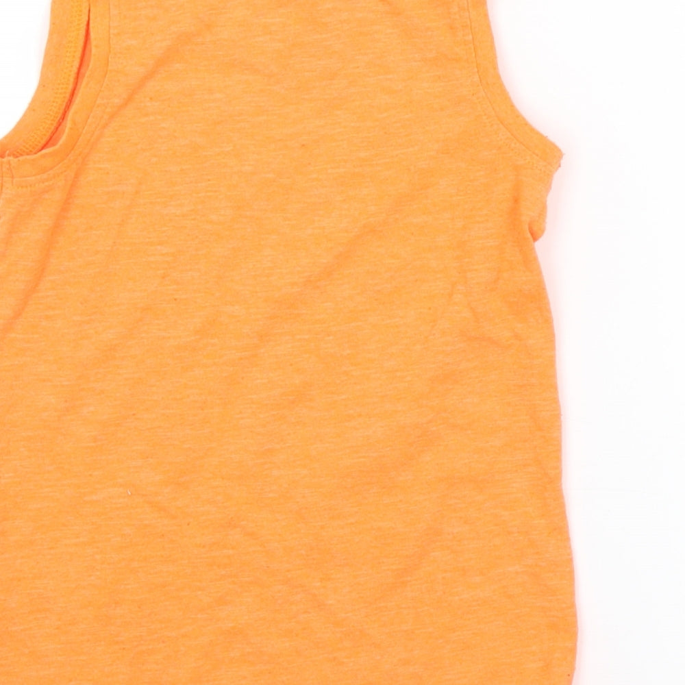 George Boys Orange Basic Tank Size 4-5 Years