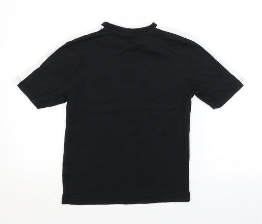 George Boys Black Basic T-Shirt Size 7-8 Years