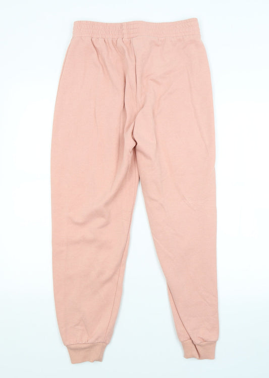 Topshop Womens Pink Sweatpants Trousers Size S L26 in