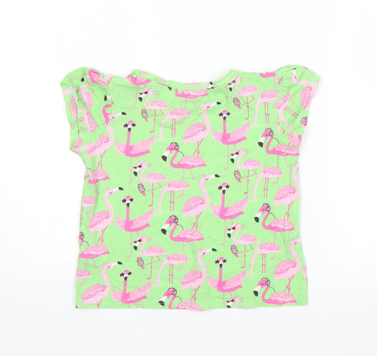 St Bernard Girls Multicoloured Animal Print Basic T-Shirt Size 7-8 Years