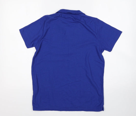 Everton Boys Blue Basic Polo Size 12-13 Years - Everton FC