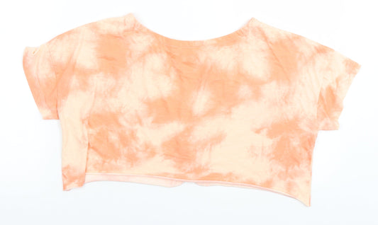 NEXT Womens Orange Basic T-Shirt Size 10