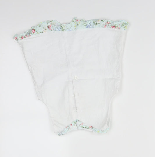 Mini Club Girls White Floral Basic T-Shirt Size 4-5 Years