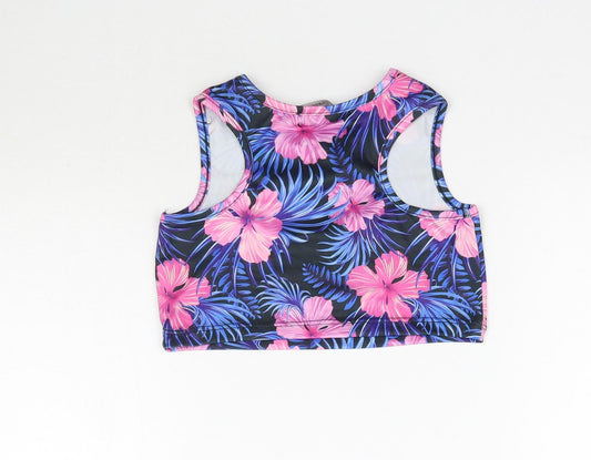 George Girls Multicoloured Floral Basic Tank Size 4-5 Years - Swimming top