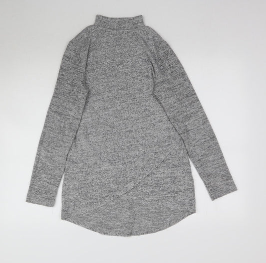 Peacocks Womens Grey Basic T-Shirt Size 8