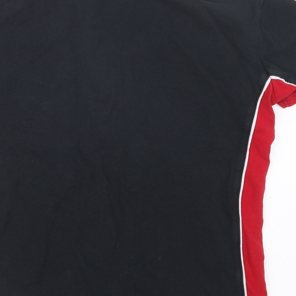 Game Gear Womens Black Basic Polo Size 12