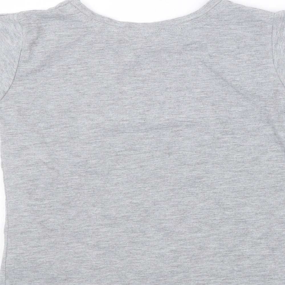 Primark Girls Grey Basic T-Shirt Size 7-8 Years