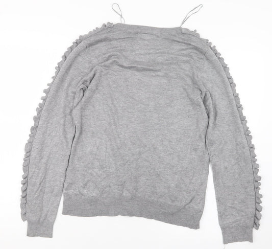 Papaya Womens Grey Pullover Jumper Size 12