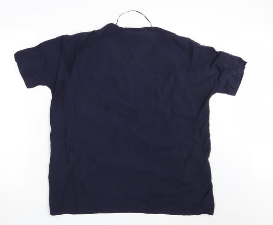 Zara Womens Blue Basic Blouse Size S