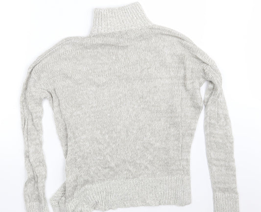 New Look Womens Grey Pullover Jumper Size S
