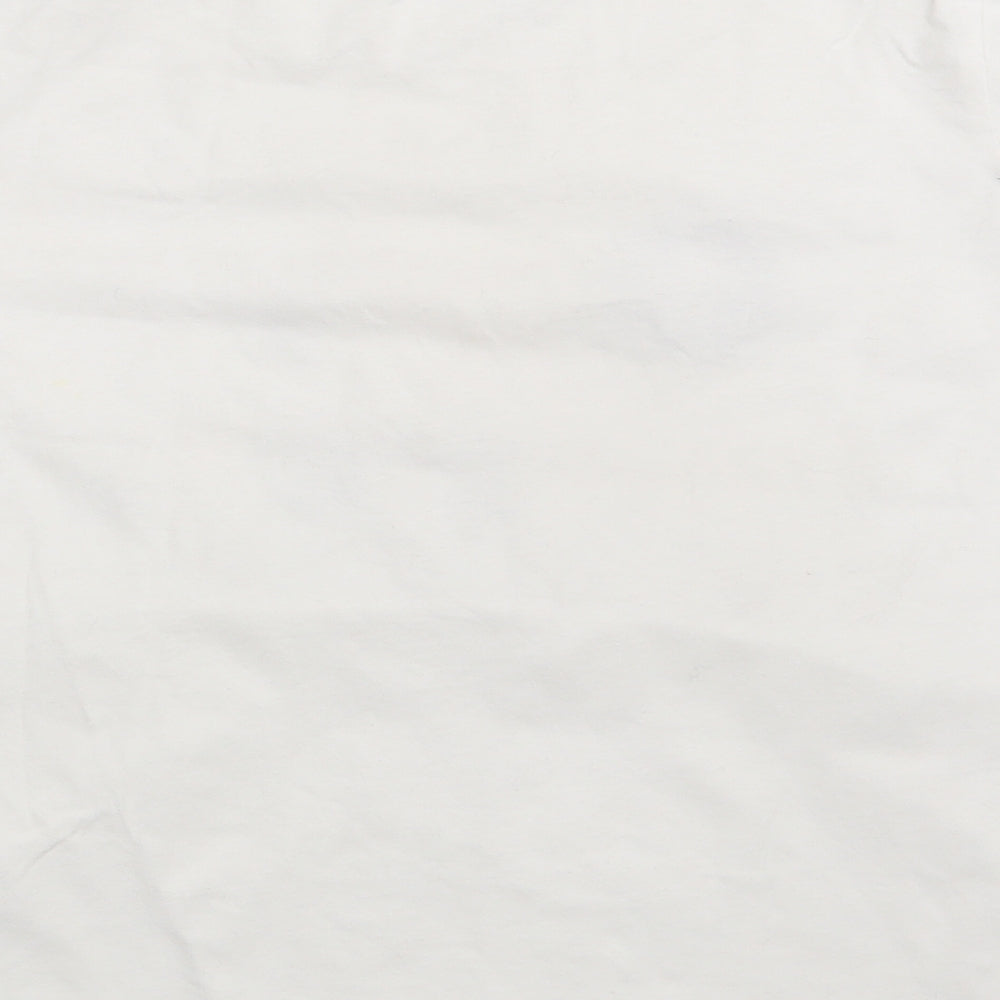 H&M Womens White Basic T-Shirt Size S