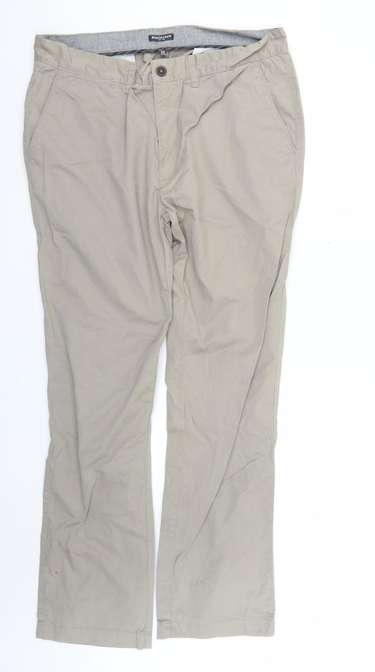 boston crew Mens Beige Straight Jeans Size 38 L33 in