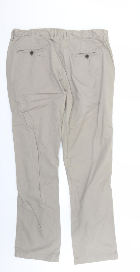 boston crew Mens Beige Straight Jeans Size 38 L33 in