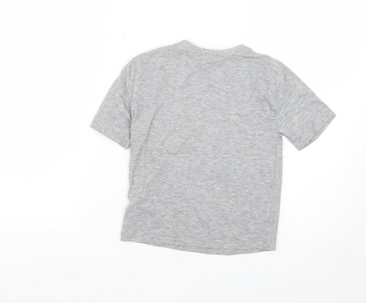 New Look Womens Grey Basic T-Shirt Size 6