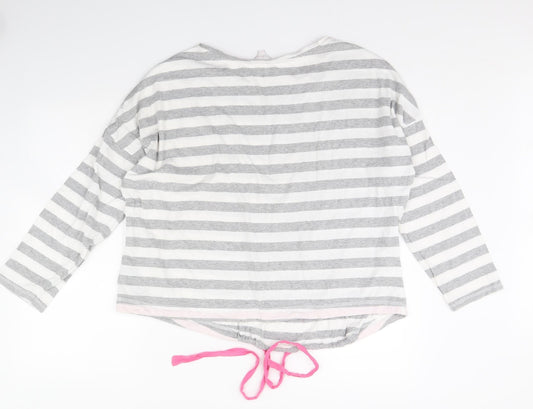 Pretty secrets Womens Grey Striped Pullover Jumper Size 20