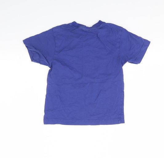 Blue Max Boys Blue Basic T-Shirt Size 5 Years