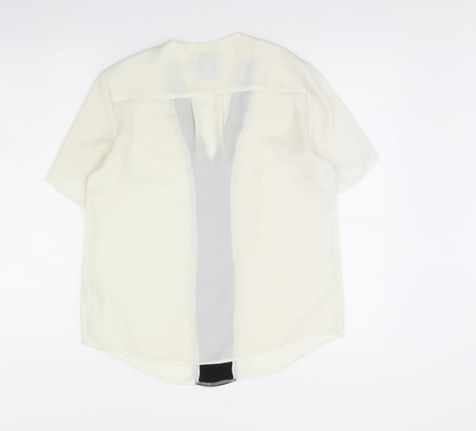 ASOS Womens Ivory Basic Blouse Size 10