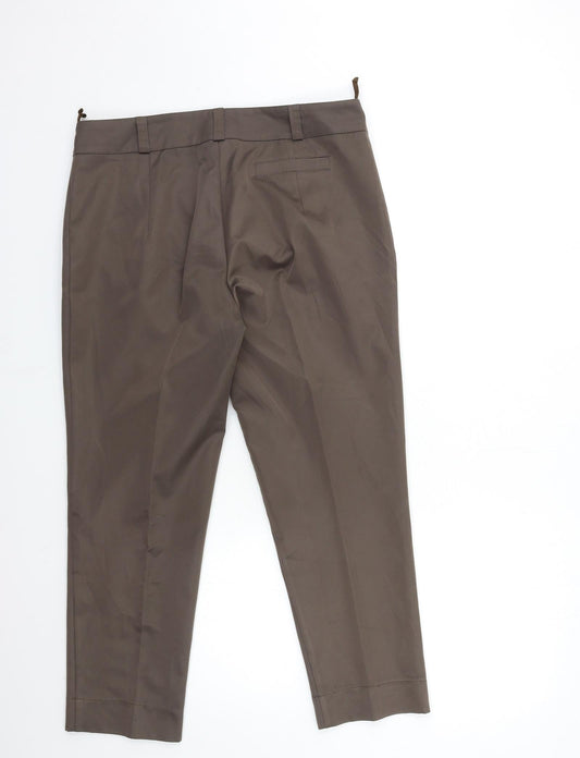 Matret Womens Brown Trousers Size 18 L28 in