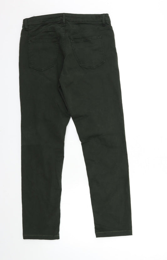 H.I.S Womens Green Denim Skinny Jeans Size 10 L26 in
