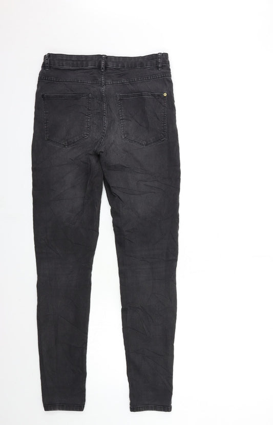 Preworn Womens Black Denim Skinny Jeans Size 28 in L32 in