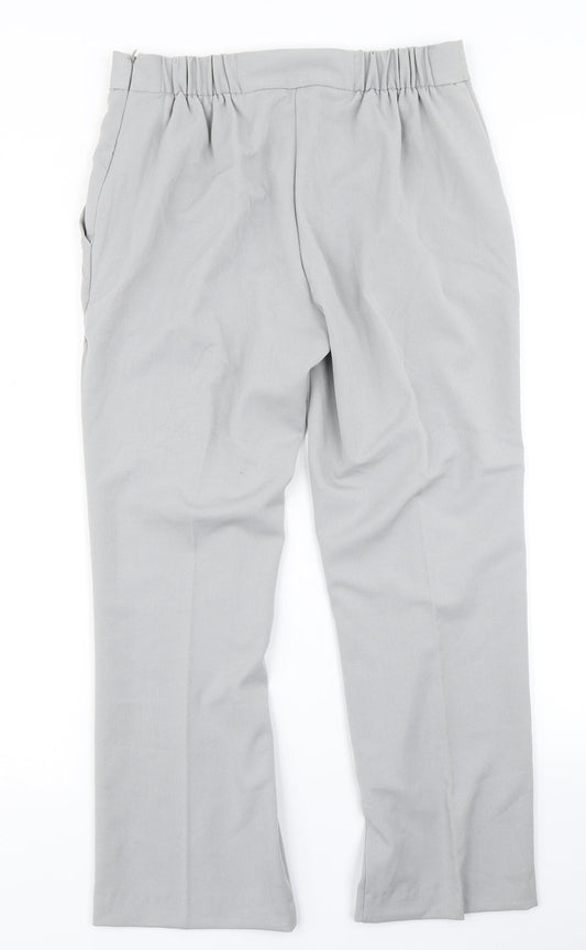 Anna Rose Womens Grey Dress Pants Trousers Size 10 L25 in