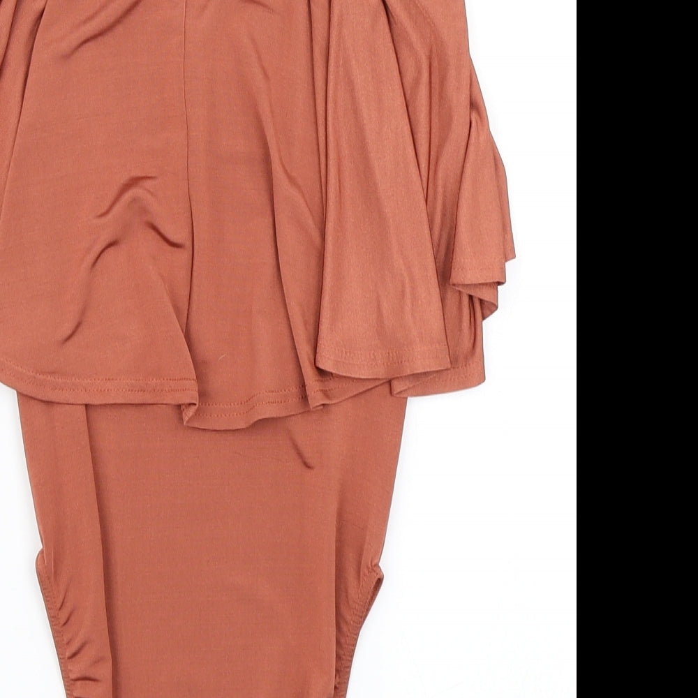 River Island Womens Brown Bodysuit One-Piece Size 6