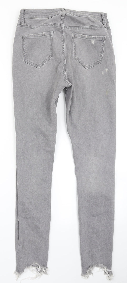 Denim Co Womens Grey Denim Skinny Jeans Size 10 L27 in