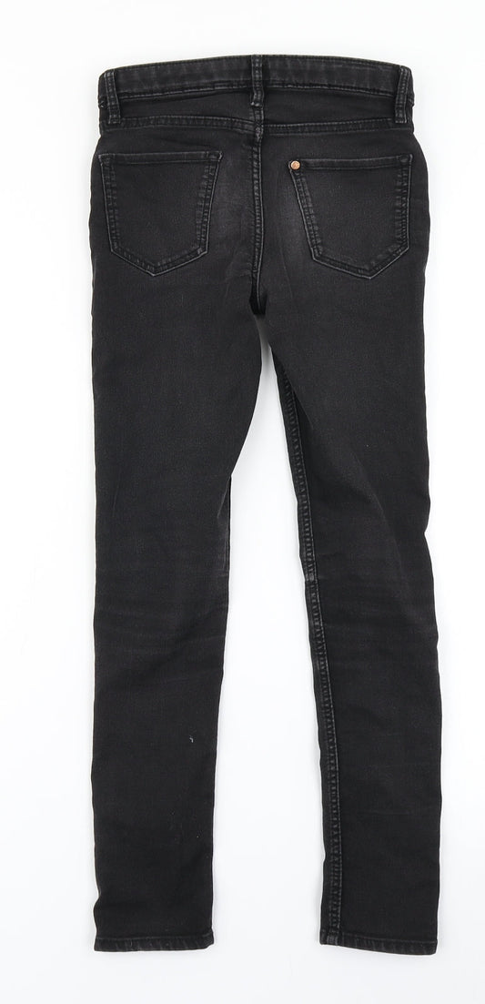 &Denim Girls Black Denim Skinny Jeans Size 9 Years