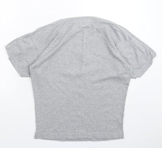 NEXT Womens Grey Knit Basic T-Shirt Size 8