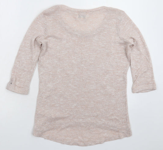 New Look Womens Beige Knit Pullover Jumper Size 10