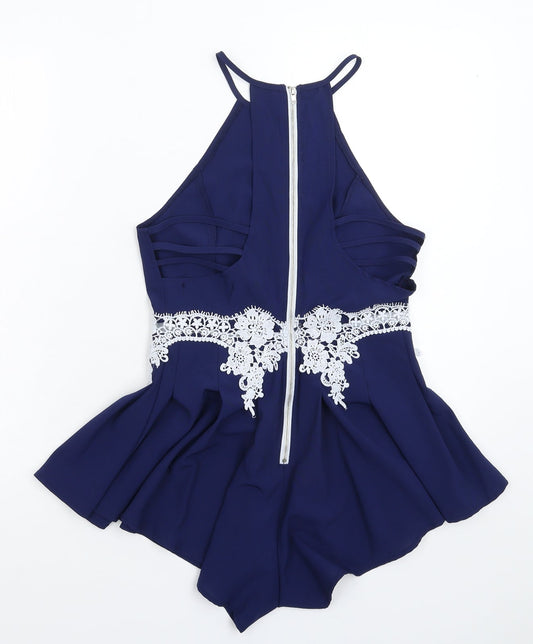 Yoins Womens Blue Jumpsuit One-Piece Size 8 L3 in