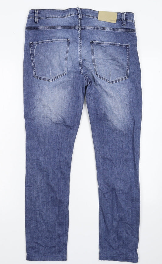 H&M Womens Blue Denim Skinny Jeans Size 33 in L27 in