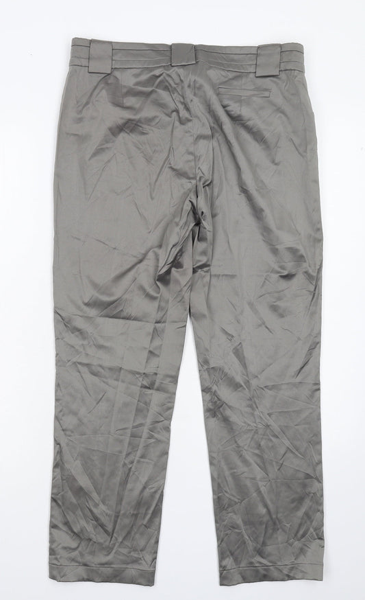 Caterina Womens Grey Trousers Size 28 in L26 in