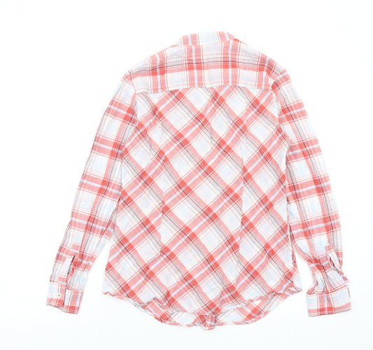 Asda George Womens Multicoloured Check Basic Button-Up Size 12