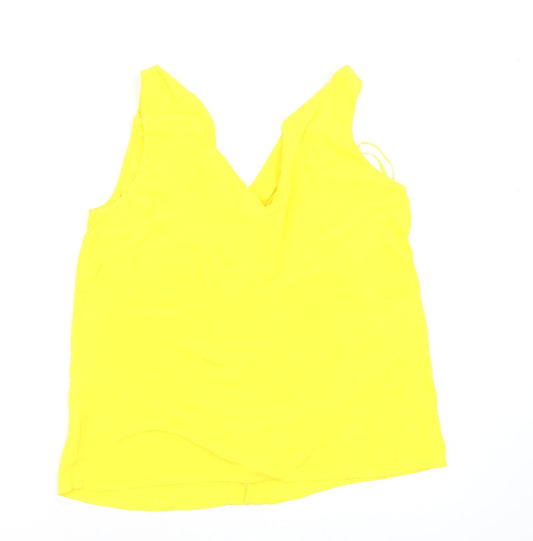 Warehouse Womens Yellow Basic Blouse Size 12