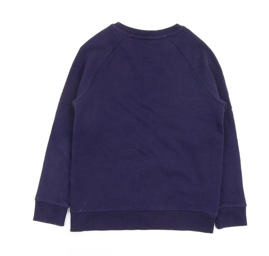 Asda George Boys Blue Pullover Jumper Size 7-8 Years