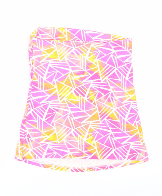 Papaya Womens Multicoloured Geometric Wrap T-Shirt Size 12 - Summer
