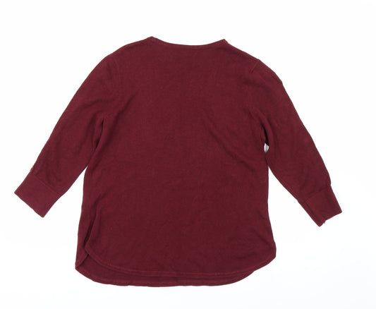 Monsoon Womens Red Pullover Jumper Size M