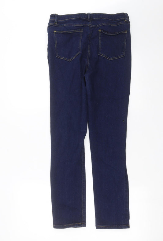 INTUITION Womens Blue Denim Skinny Jeans Size 16 L28 in