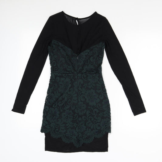 ASOS Womens Green Floral Bodycon Size 8
